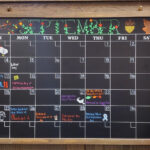 Chalkboard Calendar Dry Erase Board Calendar