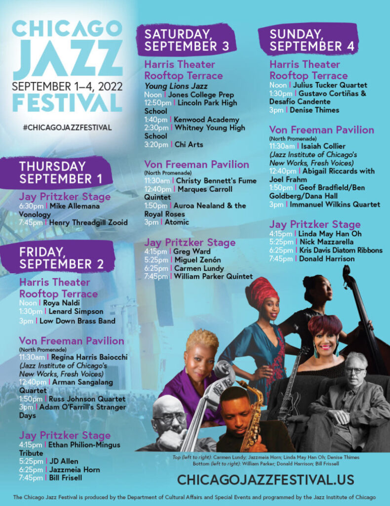 Chicago Jazz Festival 2024 Lineup List Alysia Leslie