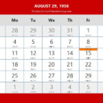 Chinese Calendar Aug 29 1958 Auspicious Things To Do And Hours Bazi