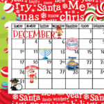 Christmas December Calendar Printable Calendars AT A GLANCE