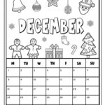 Coloring Calendar December Planerium