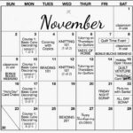 Crafts Direct Blog November Event Calendar