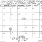 Create A Calendar November Blank Calendar Worksheets And November