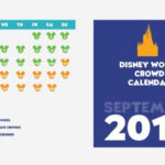 Crowd Calendar For September Disney World Crowd Calendar Crowd