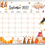 Cute Calendar 2022 Printable September