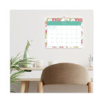 Day Designer Peyton Academic Wall Calendar Floral Artwork 11 X 8 75