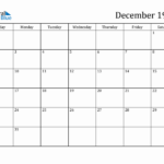 December 1923 Monthly Calendar PDF Word Excel