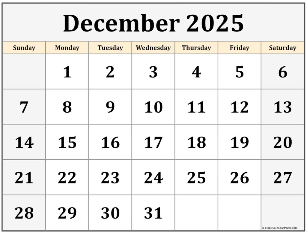 December 2023 Calendar Free Printable Calendars