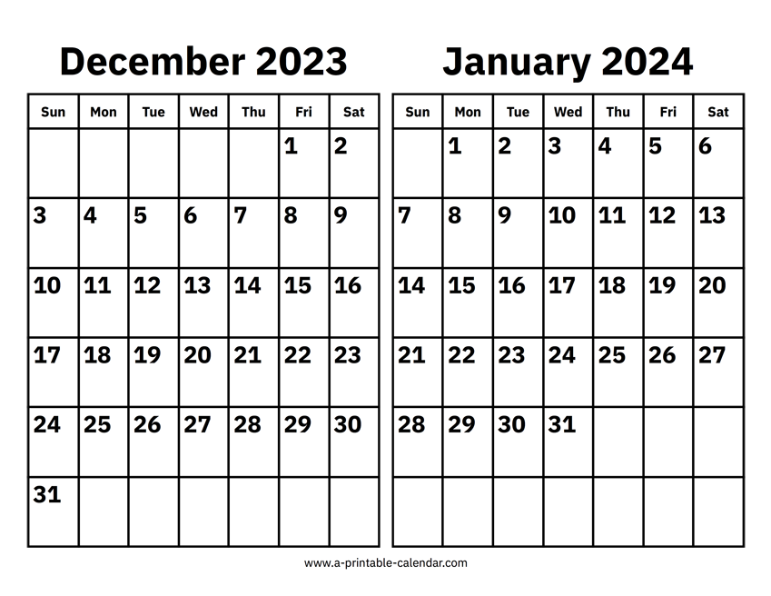 December 2025 January 2025 Calendar Joel S McEwen
