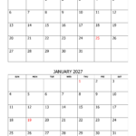 December 2026 And January 2027 Calendar Calendar Quickly