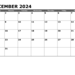 December Calendar 2024 Printable Free Pdf With Lines Pavla Leanor