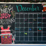 December Chalkboard Calendar 2020 Kalender