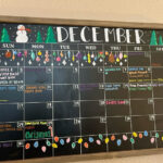December Chalkboard Calendar Idea In 2024 Chalkboard Calendar