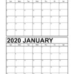 December January Printable Calendar