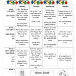 December Monthly Homework For Kindergarten Editable TPT
