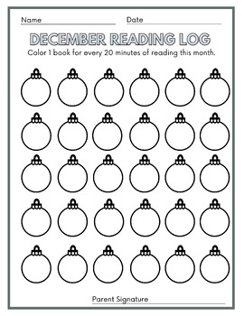 December Reading Log By Kaitlyn Filimon TPT