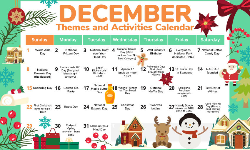 December Themes And Activities For The Classroom Kid Activities
