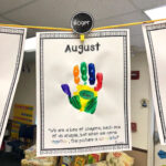 Diy Handprint Calendar August Poem Colouring Activity Vrogue co