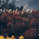 Download Autumn Aesthetic Laptop November Calendar 2022 Wallpaper