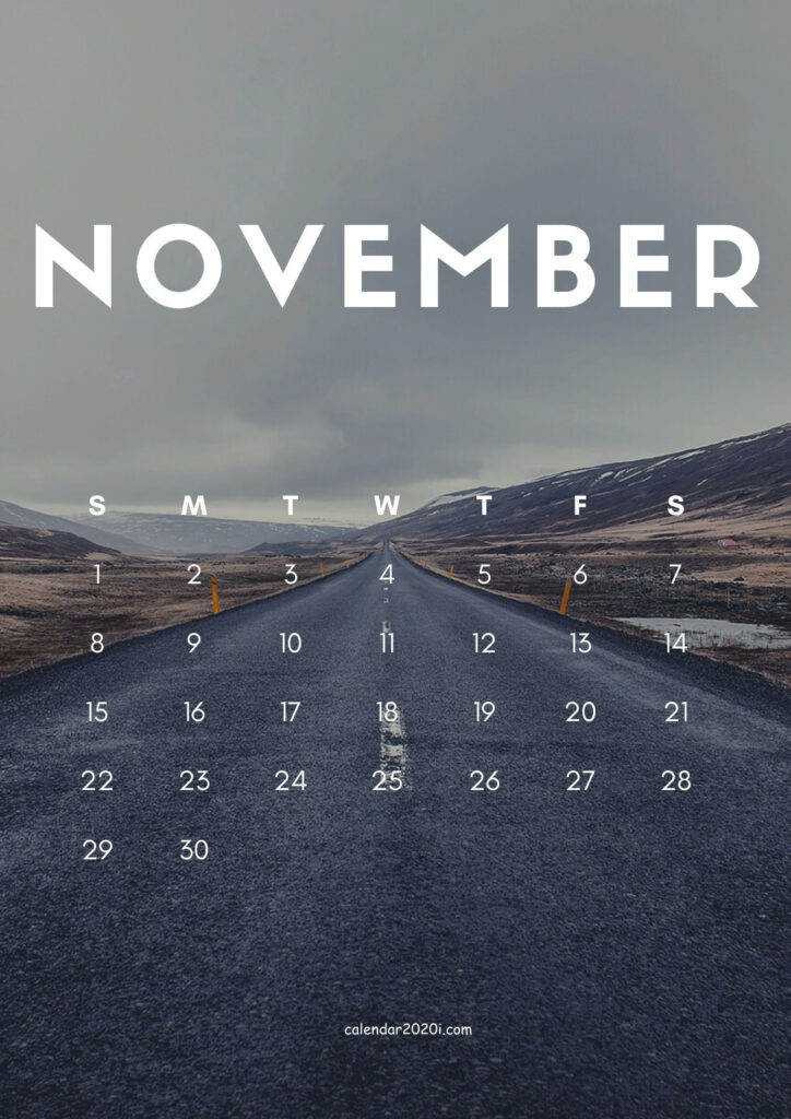 Download IPhone November 2020 Calendar Wallpaper In HD Featuring 