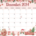 Editable Christmas Calendar 2024 December 2024 Planner Christmas