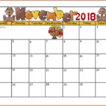 Editable November Calendar
