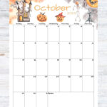 Fillable editable October Calendar October 2023 Printable Calendar