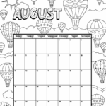 Free August Calendar For Kids Template In Pdf Best Printable Calendar