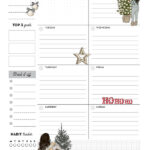 Free December Daily Planner Printable Download Free December Daily