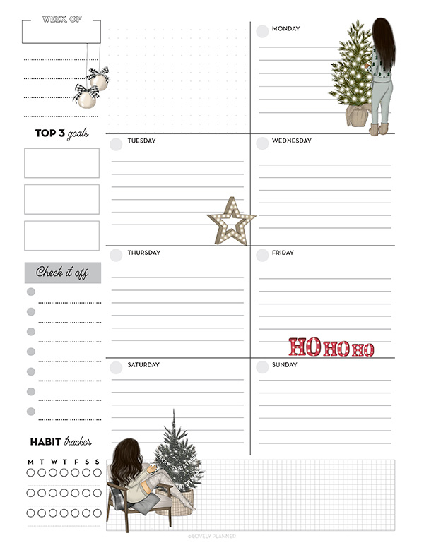 Free December Daily Planner Printable Download Free December Daily 