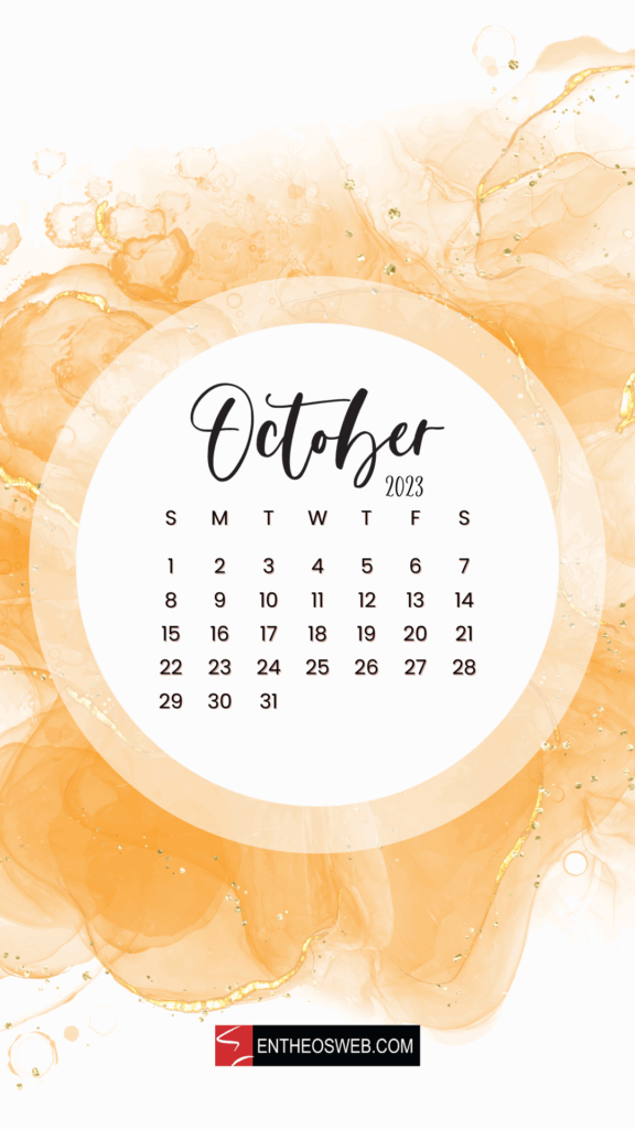  Free Download October Calendar Phone Wallpaper Entheosweb By 