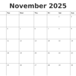 Free Downloadable November 2025 Calendar Printable Sophia T Darcy