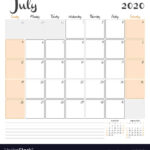 Free July Monthly Calendar Template Download For Easy Planning