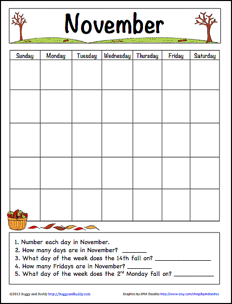FREE Learning Calendars