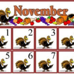 Free November Calendar Set Includes Month And Number Cards