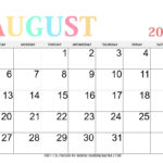 Free Printable August 2024 Calendars Download 47 OFF