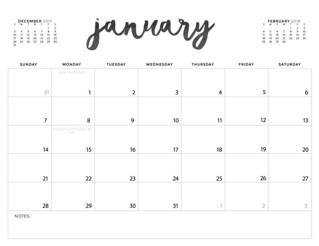 Free Printable Blank Calendar Template Paper Trail Design Download 