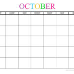 Free Printable Blank Monthly Calendars 2017 2018 2019 2020 What