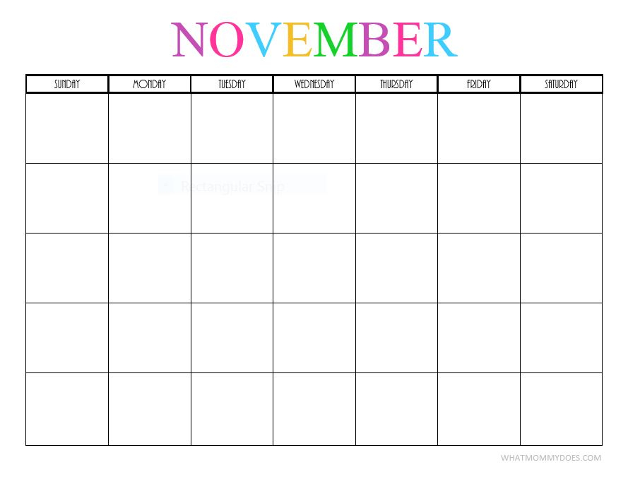 Free Printable Blank Monthly Calendars 2024 2025 What Mommy Does