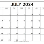 Free Printable Calendar 2024 July 2024 Calendar Lark Vivyanne