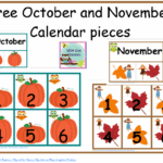 Free Printable Calendar Pieces For October And November