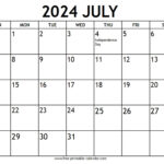Free Printable Calendar Template 2024 July Ora Zulema