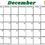 Free Printable December Calendar FREE Printable HQ