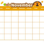 Free Printable November Calendar Kids Activities Blog