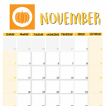 Free Printable November Calendars