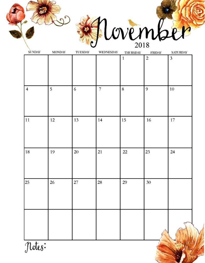 Free Printable November Calender Ad Quickly Efficiently Plan Update 