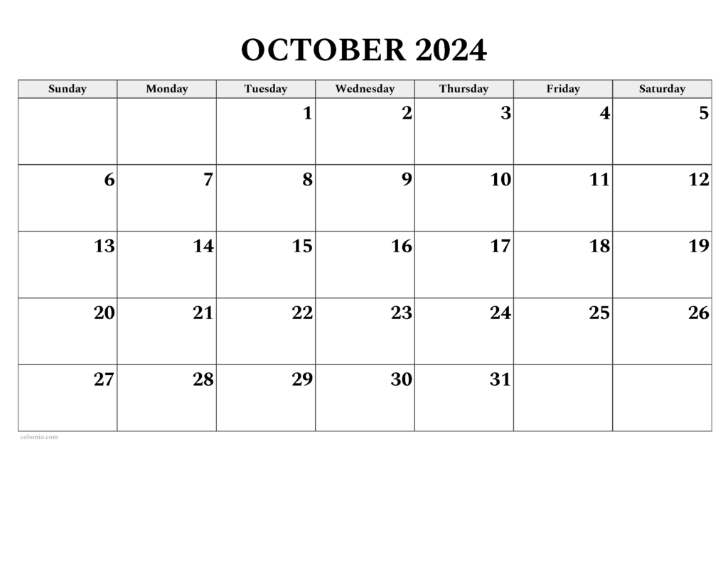 Free Printable October 2025 Calendar Templates For Project Liam Opas