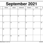 Free Printable September 2021 Calendars