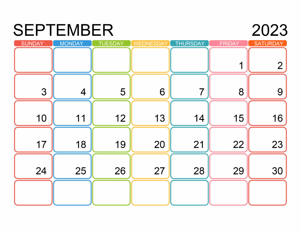 Free Printable September 2024 Calendar Printable Online