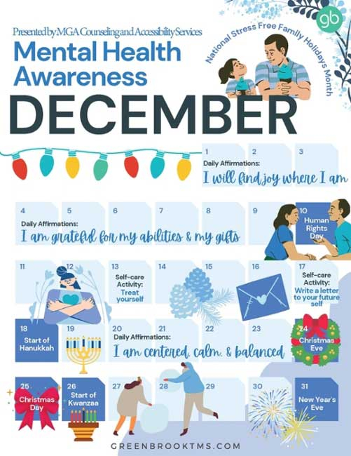 From Counseling Accessibility Services December Mental Health Awareness